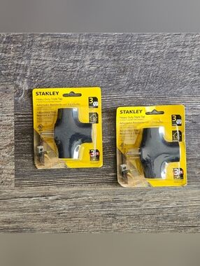 Two Stanley Heavy Duty 3 Outlet Adapter